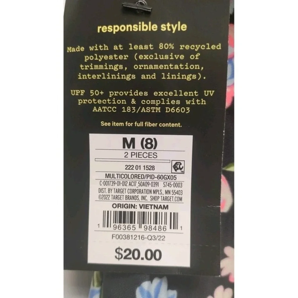 ART CLASS GIRLS 2 PIECE SWIMSUIT‎ SIZE M (8) BRAND NEW WITH TAGS